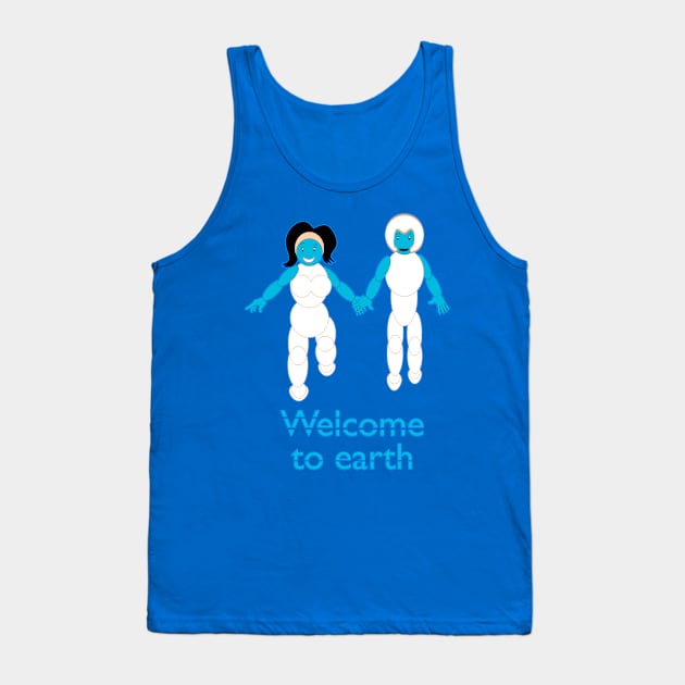 Welcome To Earth V1 Tank Top by walil designer